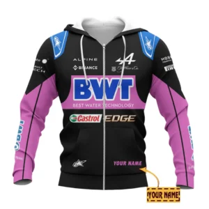 Alpine F1 Zipper Hoodie, All Over Print Zipper Hoodie Alpine F1 CAR41304142503