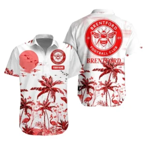 Brentford Hawaiian Shirt For Men, All Over Print Hawaiian Shirt Brentford EPL0204212517