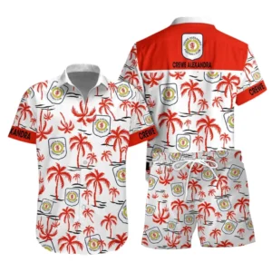 Crewe Alexandra Hawaiian Shirt Set For Men, All Over Print Hawaiian Shirt Set Crewe Alexandra EPL1204212504