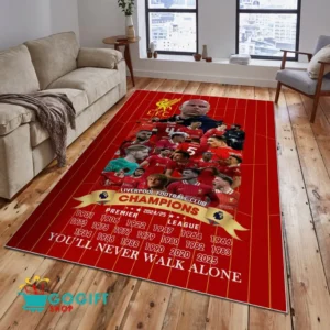 Liverpool Rug Premier League Champions 2025 Carpet EPL29042825559