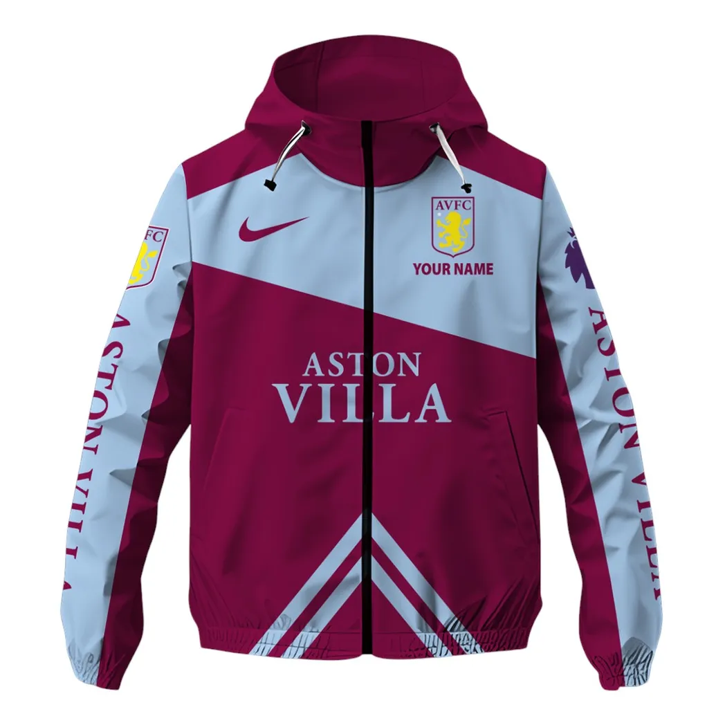Aston Villa EPL Windbreaker Jacket SPO1219002, Gift For Fan Aston Villa