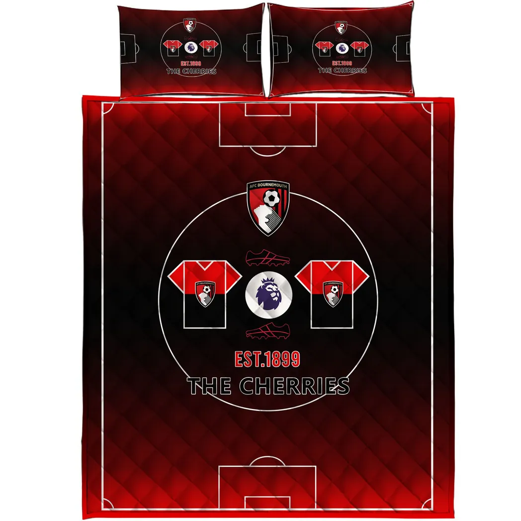bournemouth epl bedding set spo1520004 gift for fan bournemouth 8uqy2