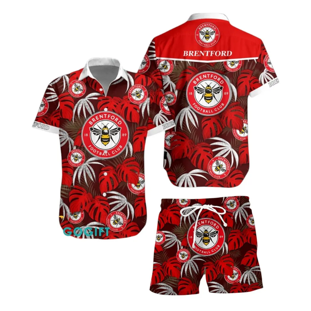 brentford epl custom hawaiian shirt set spo01102014 gift for fan brentford njt3u