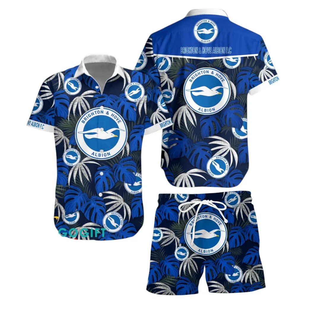 brighton epl custom hawaiian shirt set spo01102010 gift for fan brighton 2qorq