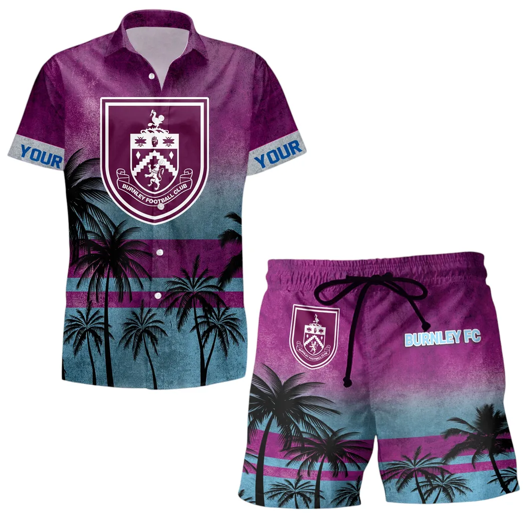burnley epl custom hawaiian shirt set spo0603036 gift for fan burnley wp3im