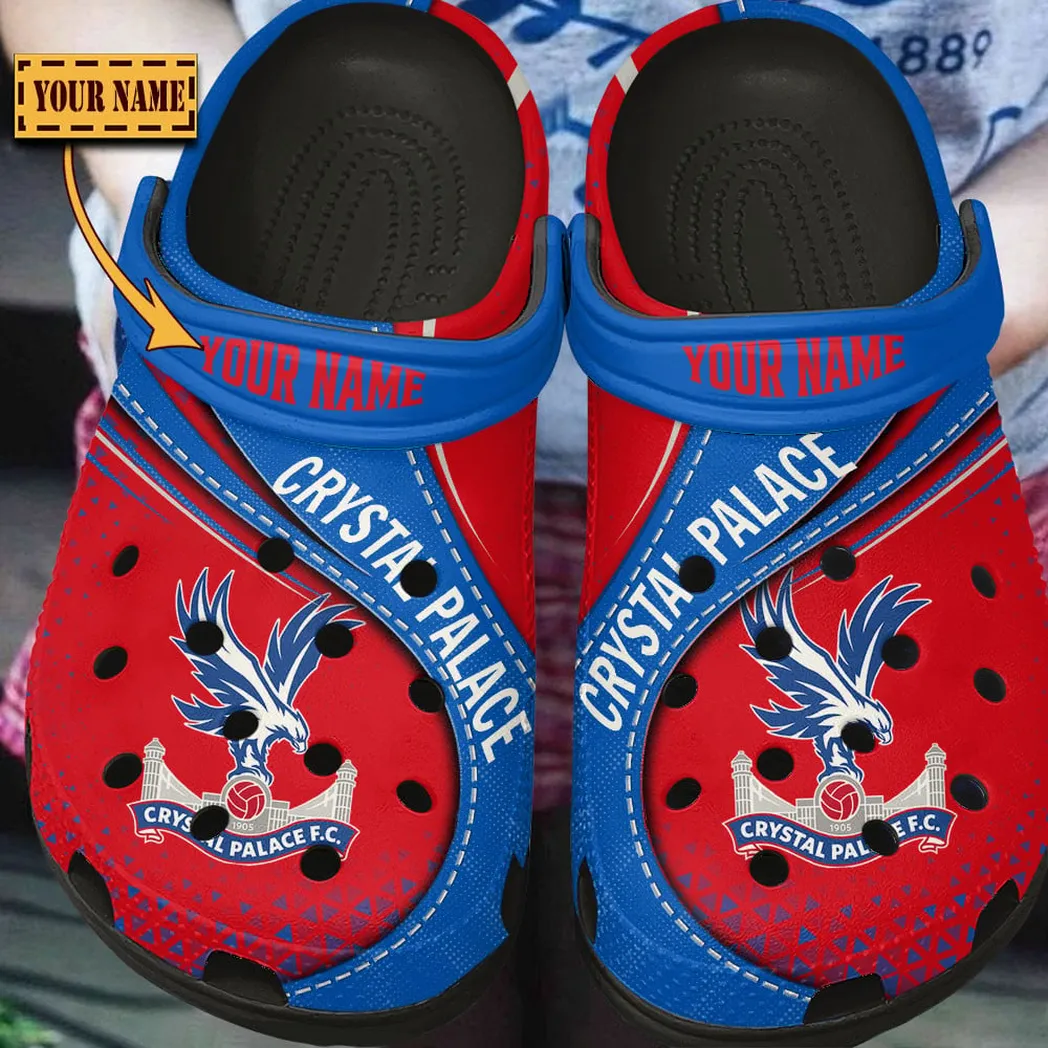 Crystal Palace EPL Crocs SPO2120016, Gift For Fan Crystal Palace - Black