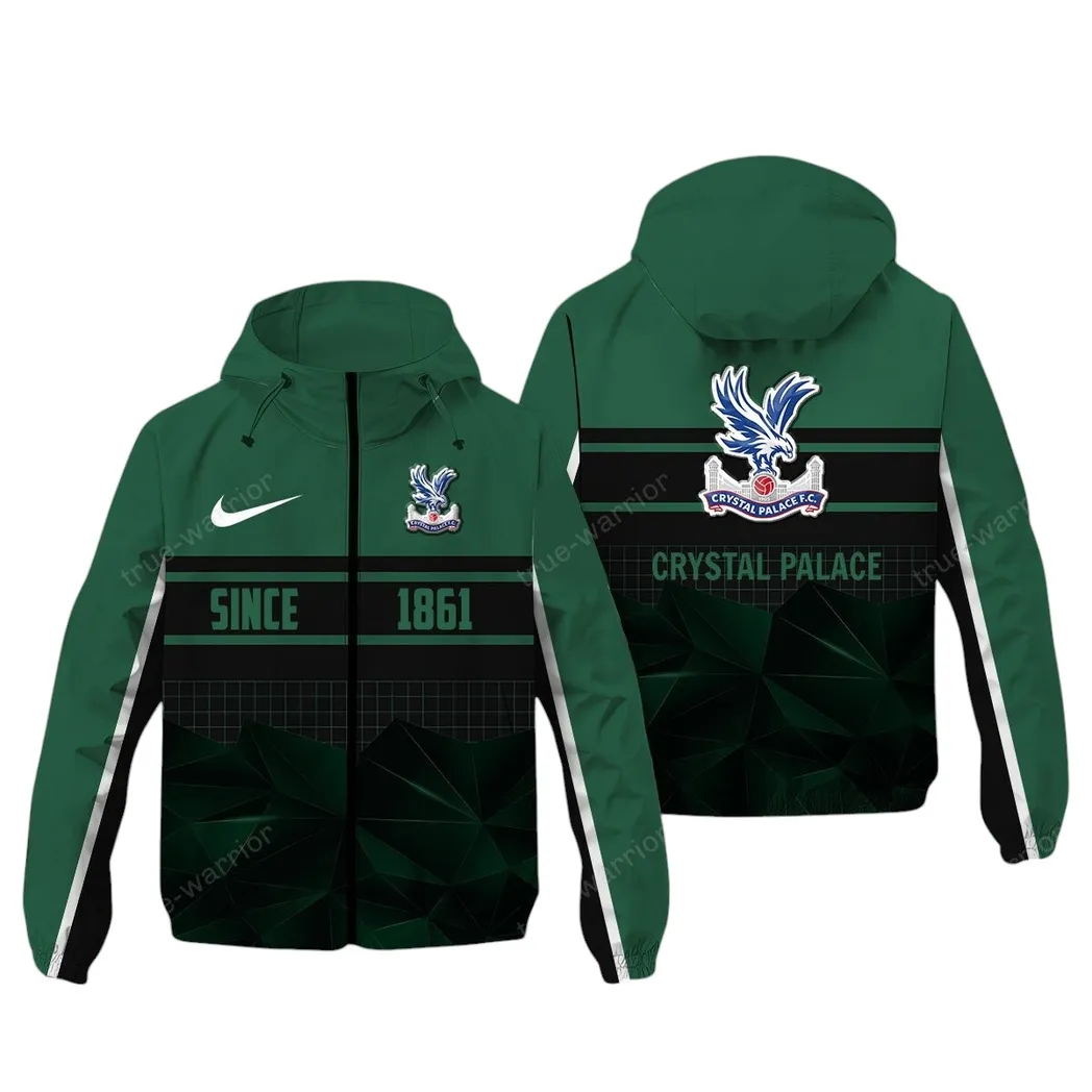 Crystal Palace EPL Windbreaker Jacket SPO0720007, Gift For Fan Crystal Palace - Green