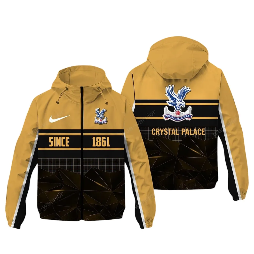 Crystal Palace EPL Windbreaker Jacket SPO0720007, Gift For Fan Crystal Palace - Khaki