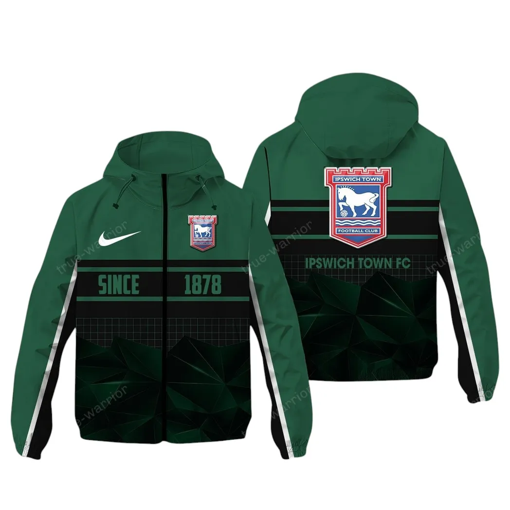 Ipswich Town  EPL Windbreaker Jacket SPO0720011, Gift For Fan Ipswich Town  - Green