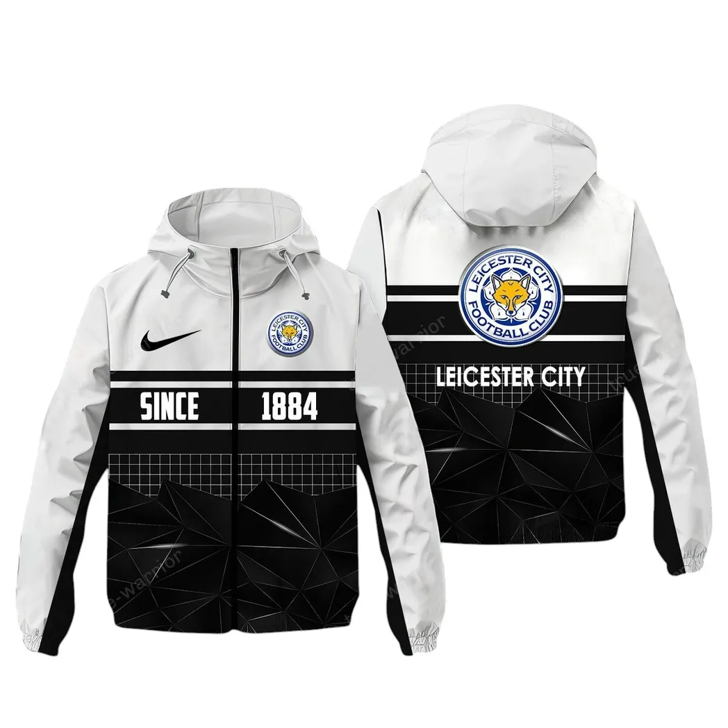 Leicester City EPL Windbreaker Jacket SPO0720012, Gift For Fan Leicester City - White