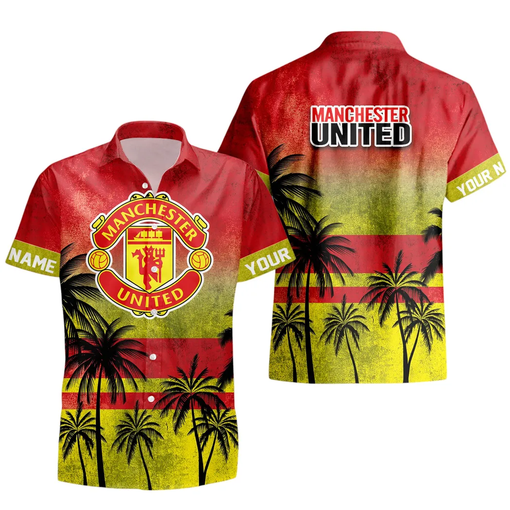 Manchester United EPL Custom Hawaiian Shirt Set SPO0603025, Gift For Fan Manchester United manchester united epl custom hawaiian shirt set spo0603025 gift for fan manchester united fiedl