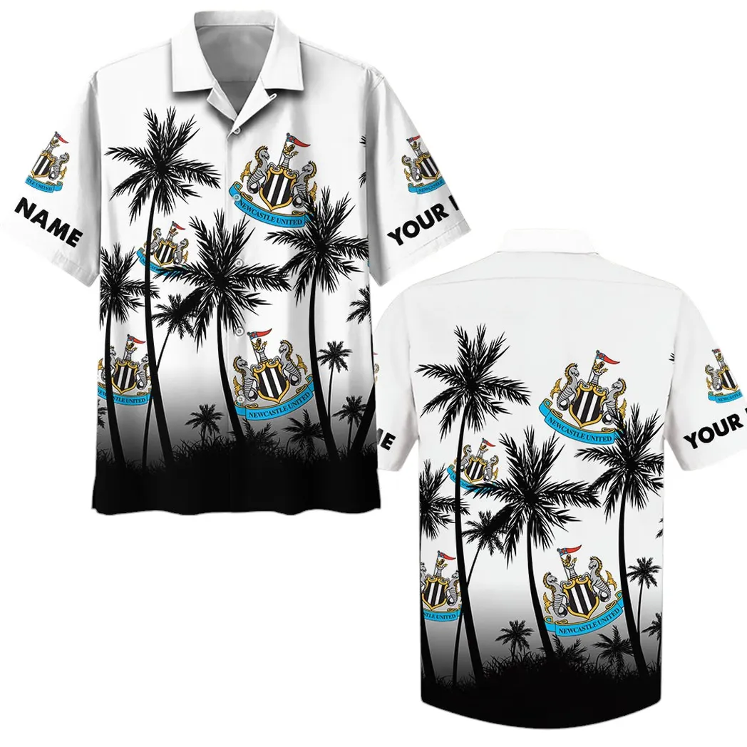 newcastle united epl custom hawaiian shirt set spo0603017 gift for fan newcastle united vnfnz