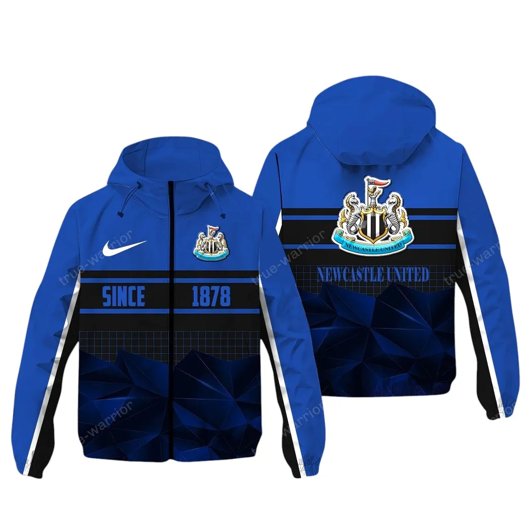 Newcastle United EPL Windbreaker Jacket SPO0720016, Gift For Fan Newcastle United - Blue