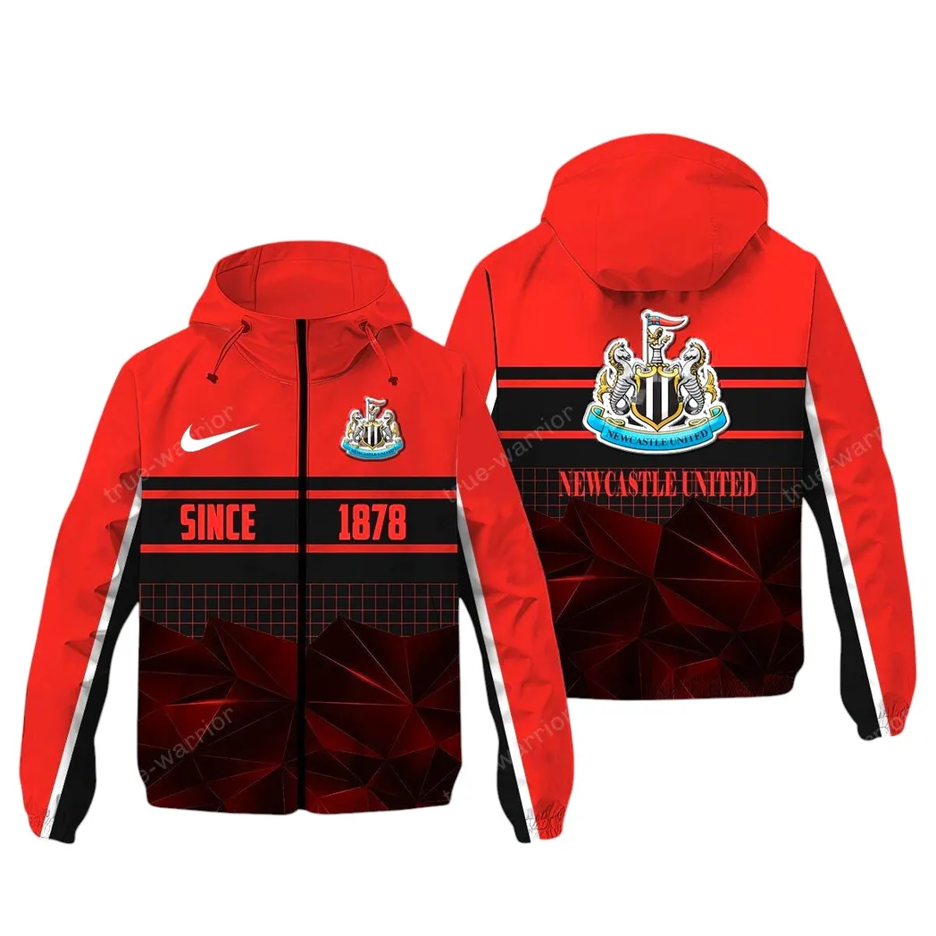 Newcastle United EPL Windbreaker Jacket SPO0720016, Gift For Fan Newcastle United - Red