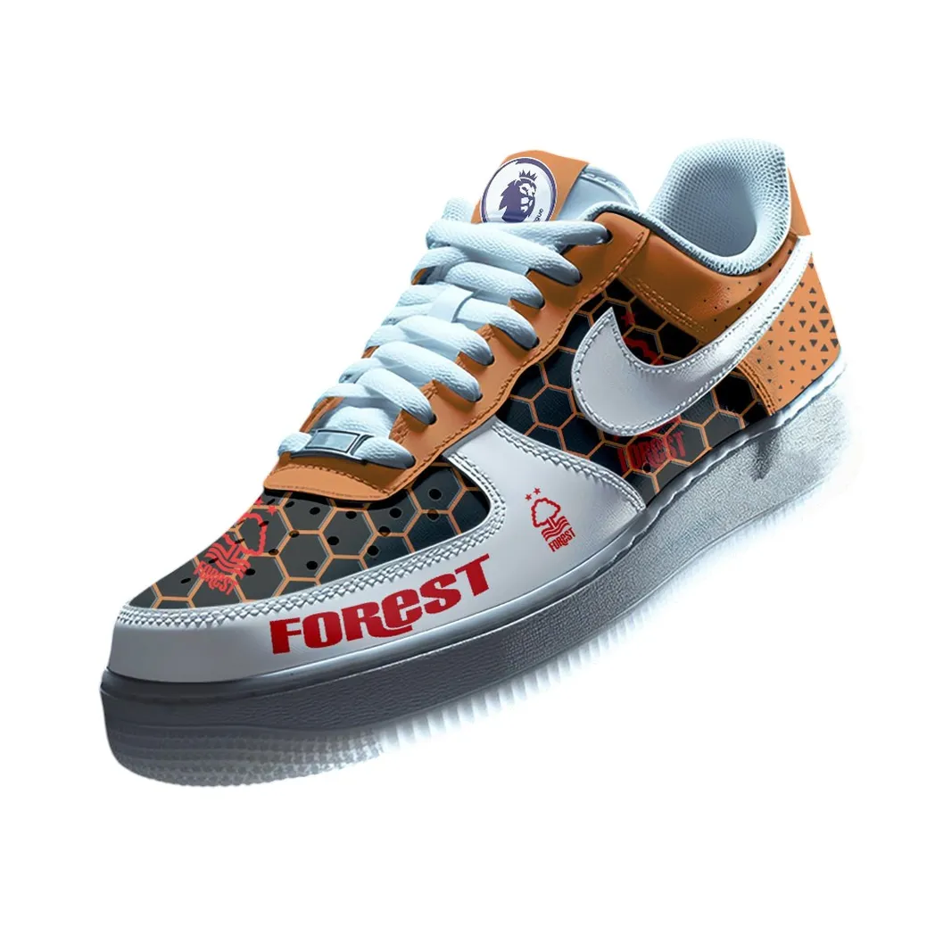 Nottingham Forest EPL Air Low-Top Sneakers SPO2020012, Gift For Fan Nottingham Forest - Orange