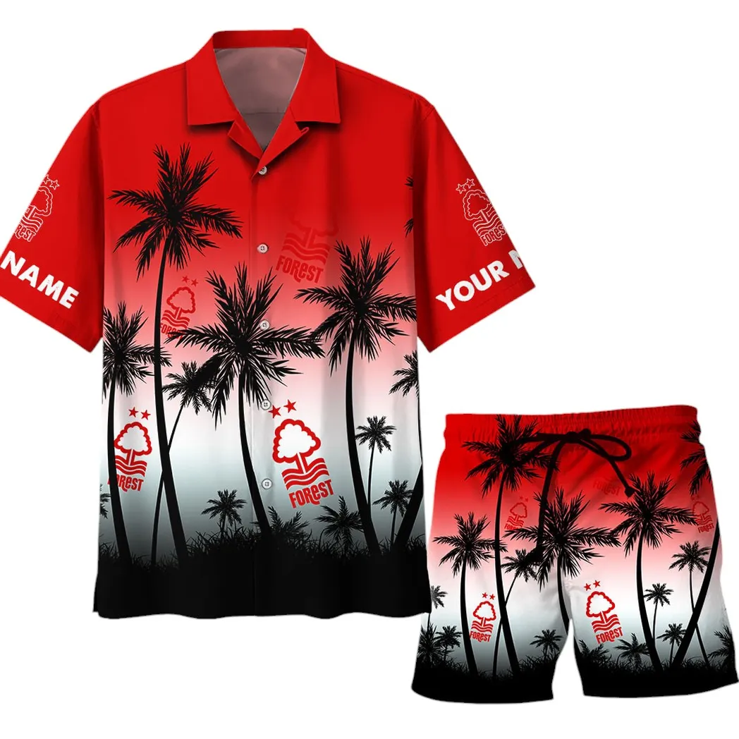nottingham forest epl custom hawaiian shirt set spo0603024 gift for fan nottingham forest r4l80