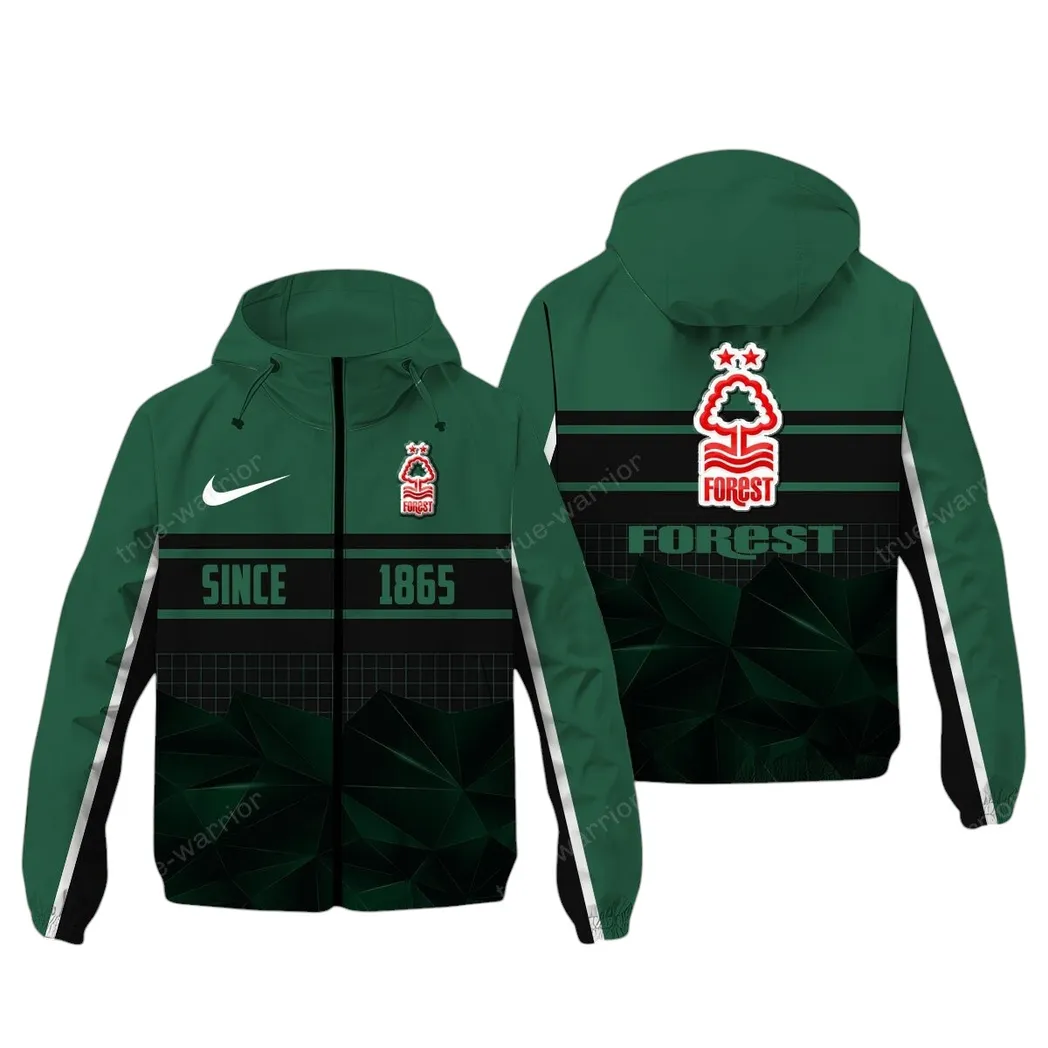 Nottingham Forest EPL Windbreaker Jacket SPO0720017, Gift For Fan Nottingham Forest - Green