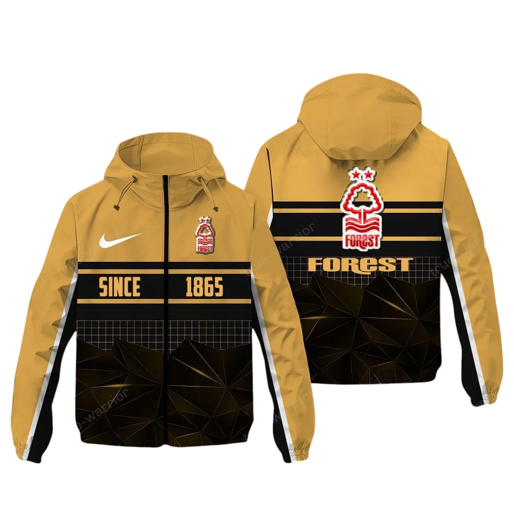Nottingham Forest EPL Windbreaker Jacket SPO0720017, Gift For Fan Nottingham Forest - Khaki