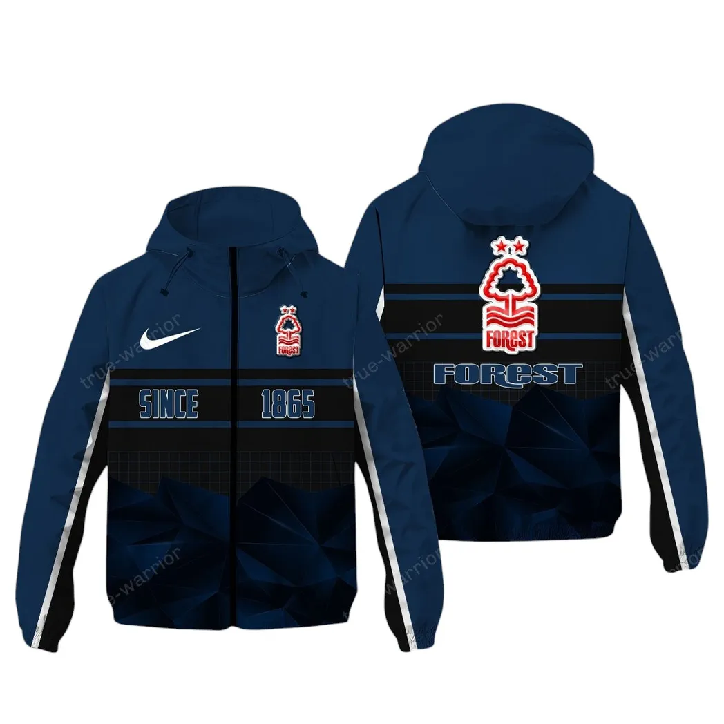 Nottingham Forest EPL Windbreaker Jacket SPO0720017, Gift For Fan Nottingham Forest - Navy