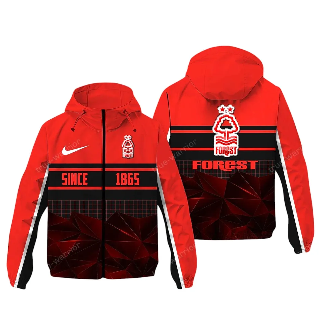 nottingham forest epl windbreaker jacket spo0720017 gift for fan nottingham forest red
