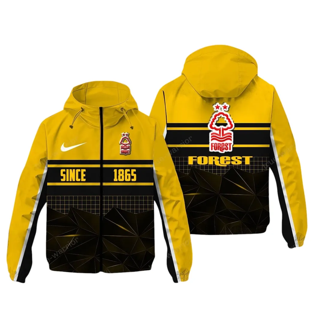 Nottingham Forest EPL Windbreaker Jacket SPO0720017, Gift For Fan Nottingham Forest - Yellow
