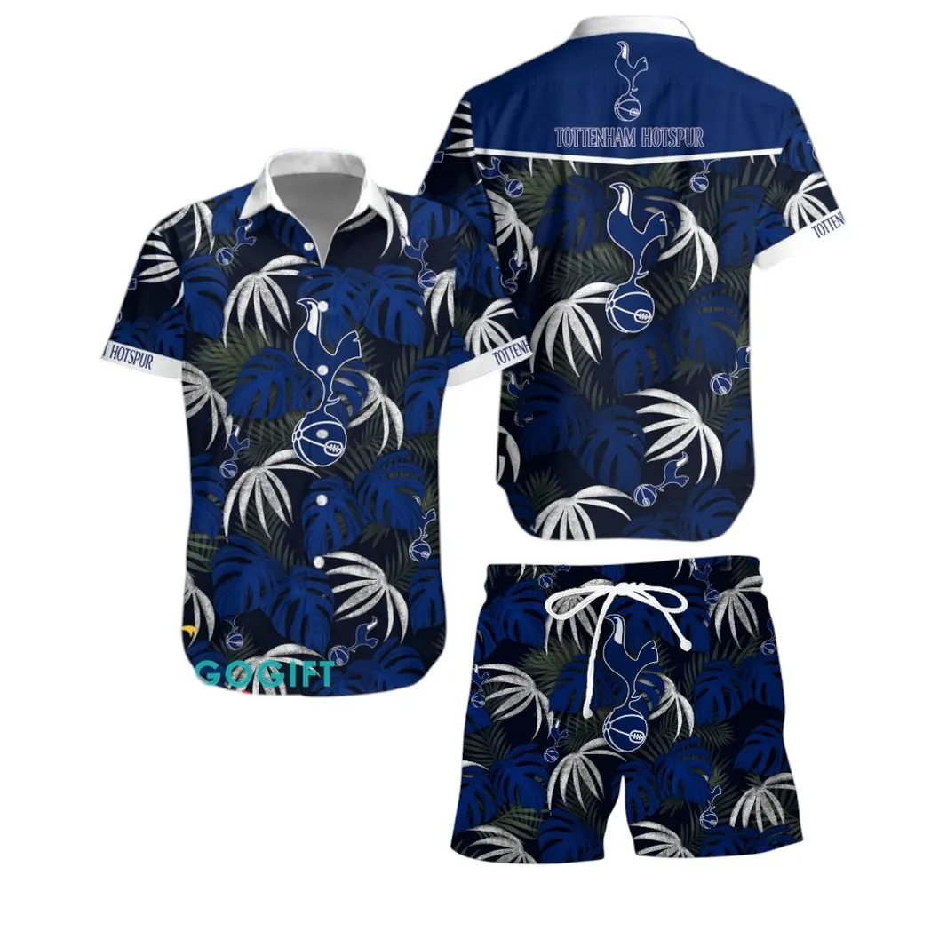 tottenham hotspur epl custom hawaiian shirt set spo01102005 gift for fan tottenham hotspur