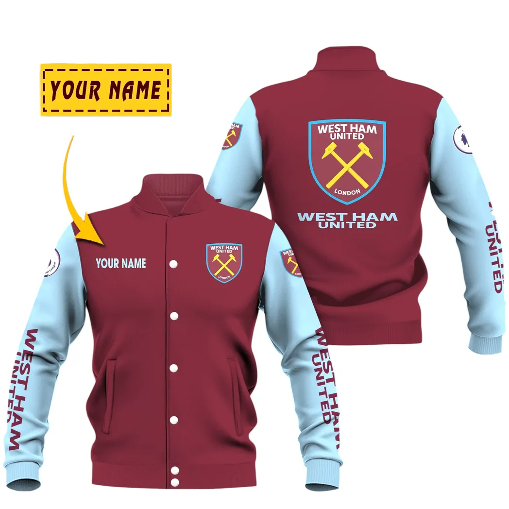 west ham united epl baseball jacket spo1620015 gift for fan west ham united