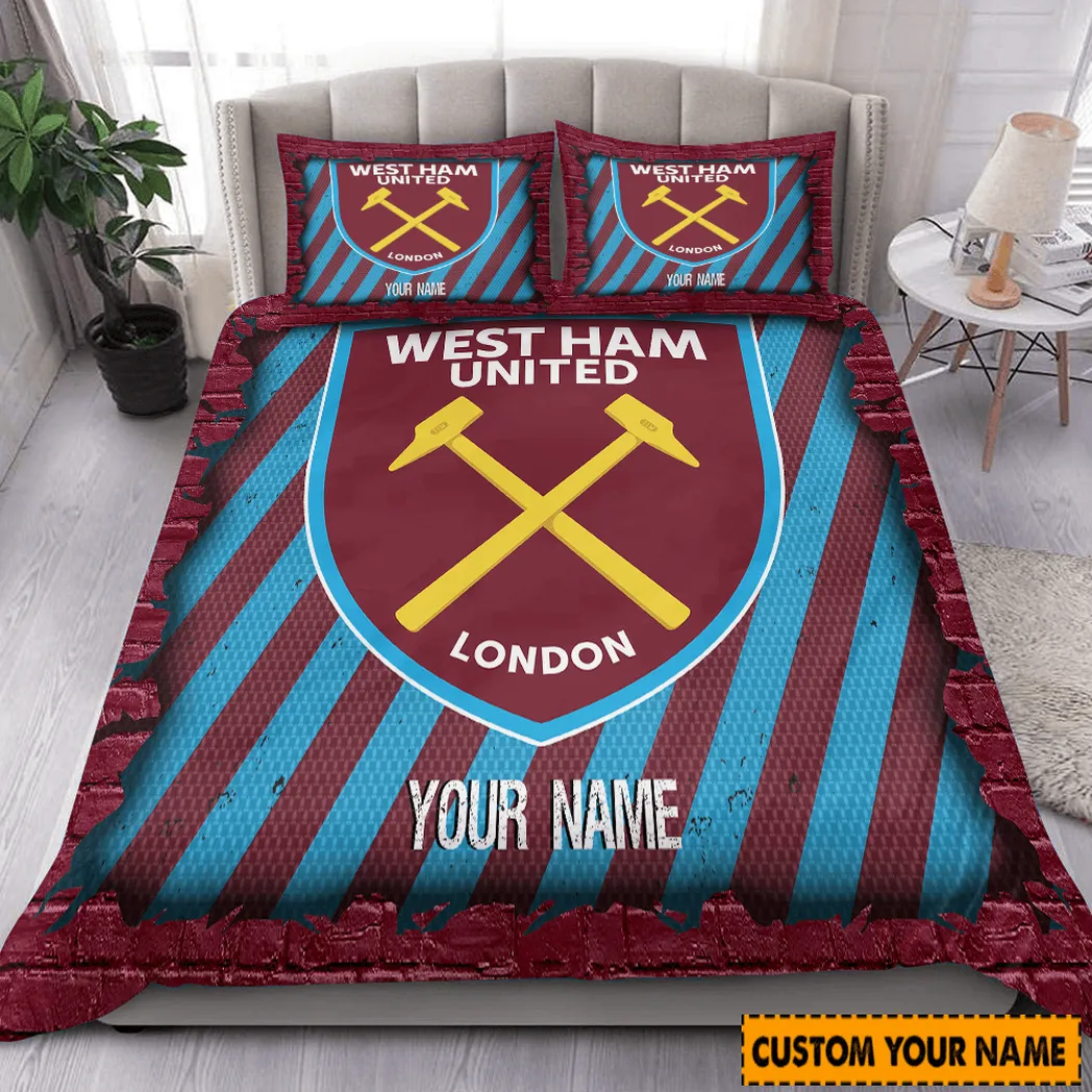 west ham united epl bedding set spo0112032 gift for fan west ham united hz7ev