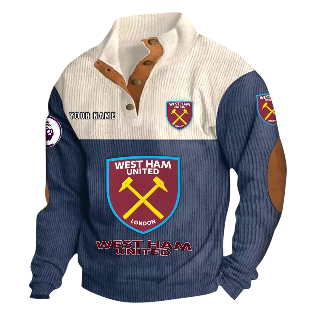West Ham United  EPL Casual Jacket SPO0820016, Gift For Fan West Ham United  - Navy