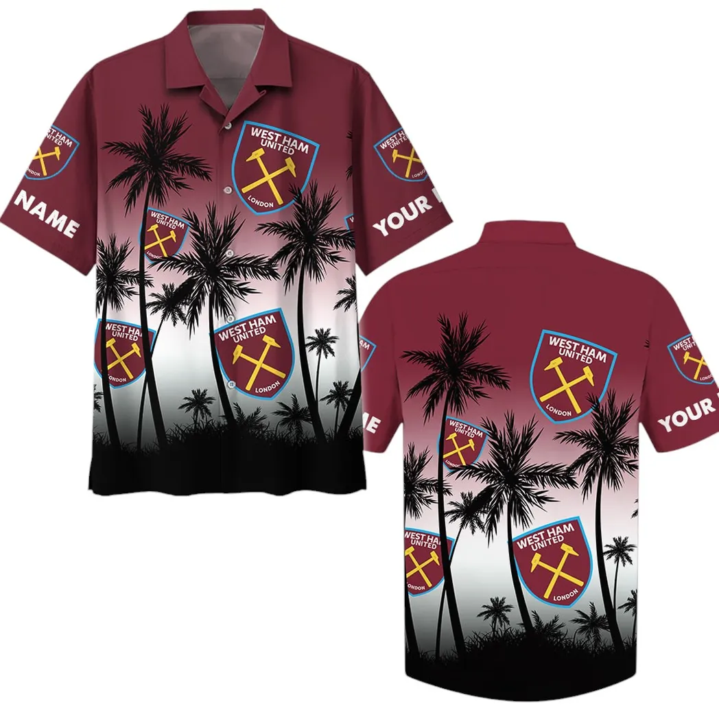 west ham united epl custom hawaiian shirt set spo0603016 gift for fan west ham united 8lgdy