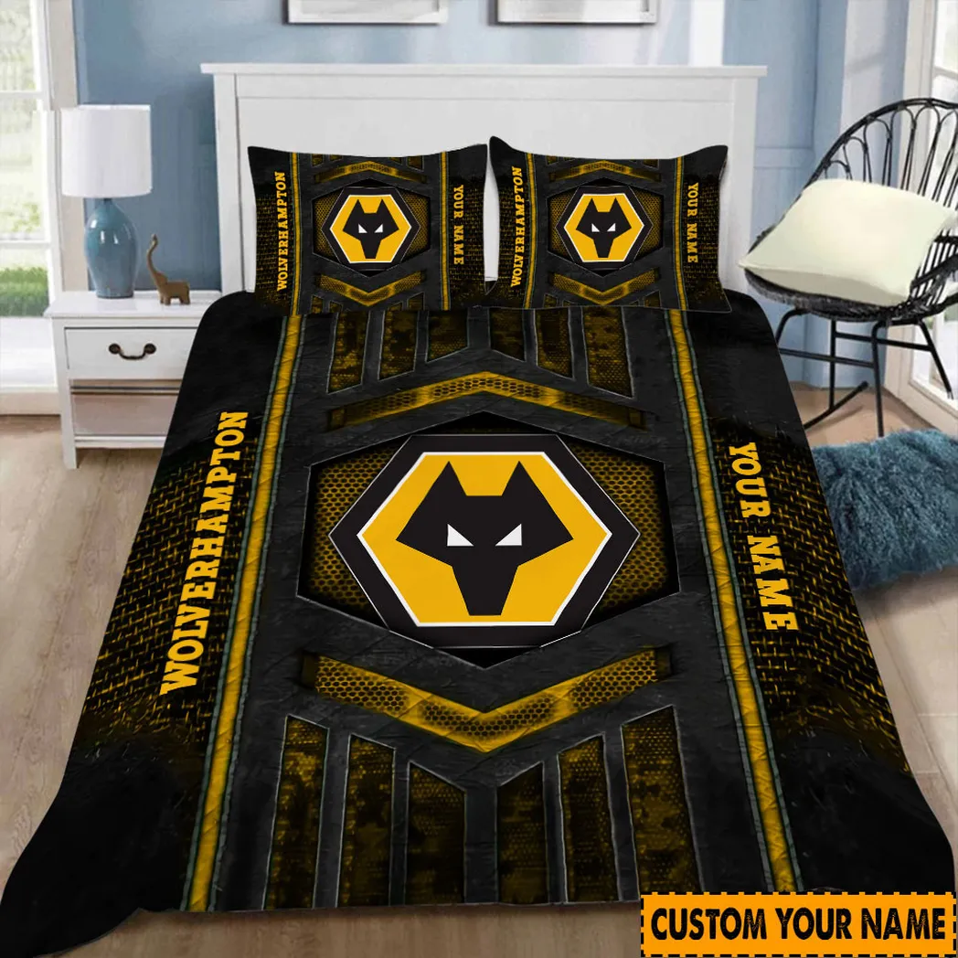 wolverhampton wanderers epl bedding set spo0112002 gift for fan wolverhampton wanderers ffsej