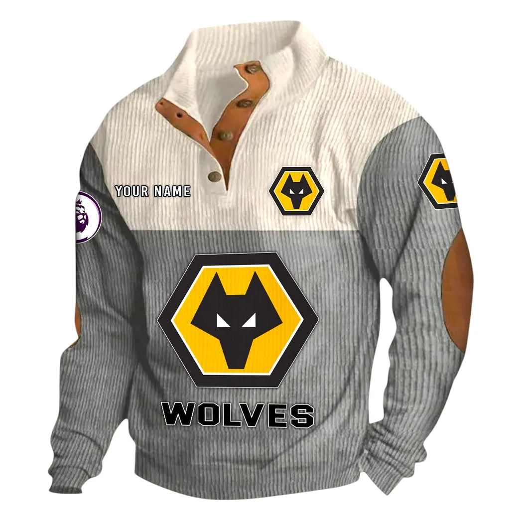 wolverhampton wanderers epl casual jacket spo0820014 gift for fan wolverhampton wanderers gray urjle