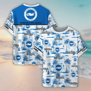 Brighton & Hove Albion T-Shirt, All Over Print Oversize Shirt For Brighton & Hove Albion Fans EPL35050325670