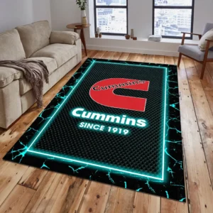 Cummins Rug, All Over Print Carpet For Cummins Lovers CAR15003142502 - Cyan