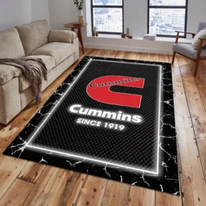 Cummins Rug, All Over Print Carpet For Cummins Lovers CAR15003142502 - Grey