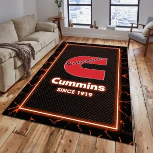 Cummins Rug, All Over Print Carpet For Cummins Lovers CAR15003142502 - Orange