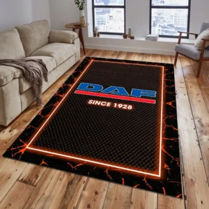 DAF Trucks Rug, All Over Print Carpet For DAF Trucks Lovers CAR15003142503 - Orange