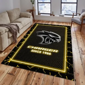 Dodge Charger Rug, All Over Print Carpet For Dodge Charger Lovers CAR15003142504 - Yelloư