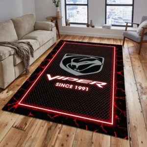 Dodge Viper Rug, All Over Print Carpet For Dodge Viper Lovers CAR15003142505 - Red