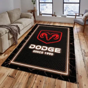 Dodge Rug, All Over Print Carpet For Dodge Lovers CAR15003142506 - Brown