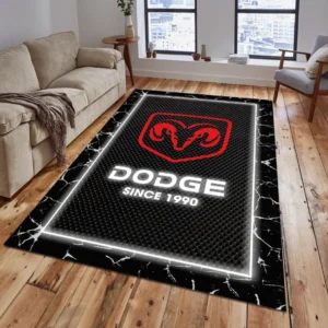 Dodge Rug, All Over Print Carpet For Dodge Lovers CAR15003142506 - Grey