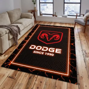 Dodge Rug, All Over Print Carpet For Dodge Lovers CAR15003142506 - Orange