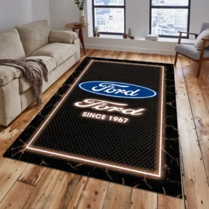 Ford Rug, All Over Print Carpet For Ford Lovers CAR15003142508 - Brown