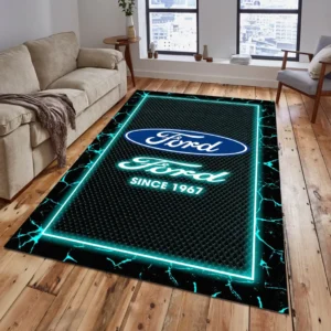 Ford Rug, All Over Print Carpet For Ford Lovers CAR15003142508 - Cyan
