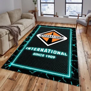 International Harvester Rug, All Over Print Carpet For International Harvester Lovers CAR15003142512 - Cyan