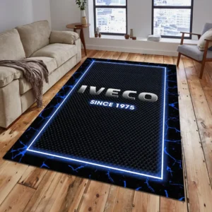 Iveco Rug, All Over Print Carpet For Iveco Lovers CAR15003142514 - Blue