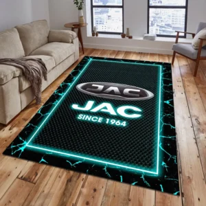 JAC Rug, All Over Print Carpet For JAC Lovers CAR15003142515 - Cyan