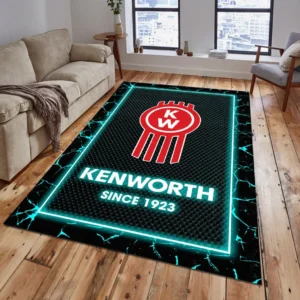 Kenworth Rug, All Over Print Carpet For Kenworth Lovers CAR15003142517 - Cyan