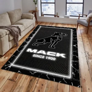 Mack Trucks Rug, All Over Print Carpet For Mack Trucks Lovers CAR15003142518 - Grey