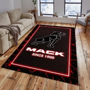 Mack Trucks Rug, All Over Print Carpet For Mack Trucks Lovers CAR15003142518 - Red